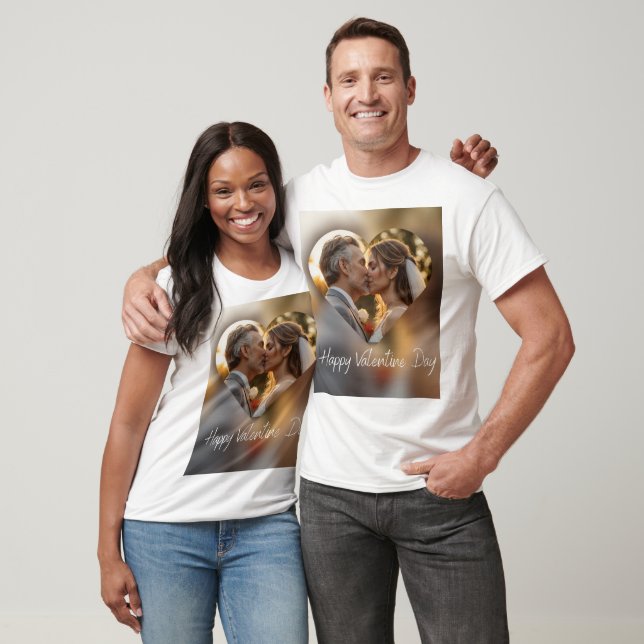 Glad valentins dagskonstruktion t shirt (Unisex)