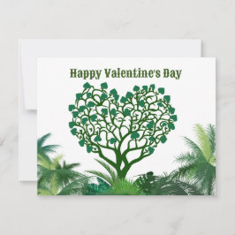glad valentins grönt naturlig för dig julkort