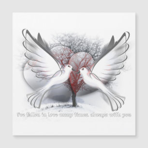 glad valentins magnatiska kort på dagen