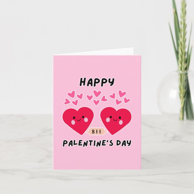 GLAD VALENTINSDAG SÖTT KÄRLEKSHJÄRTA HELGKORT (Framsida)