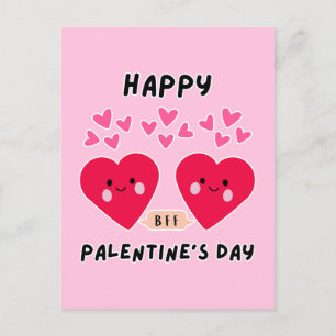 GLAD VALENTINSDAG SÖTT KÄRLEKSHJÄRTA VYKORT
