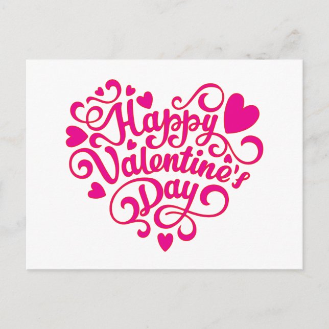 GLAD VALENTINSDAG VYKORT (Framsida)