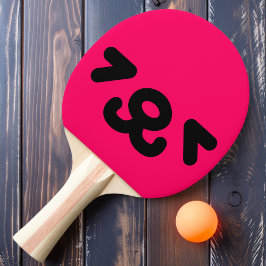 Glad Valp Ansikte Rosa Pingisracket