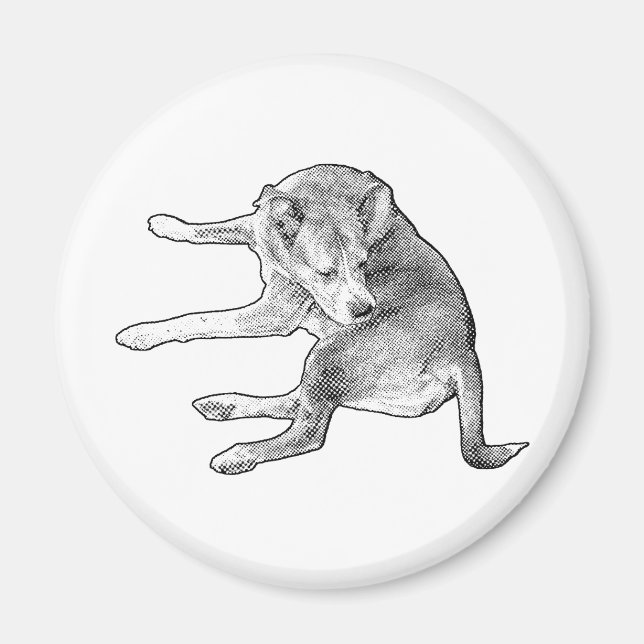 Glad Valp-plats Magnet (Framsidan)