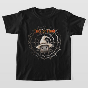 Glad Vänlig Spindel på Nät Halloween T Shirt