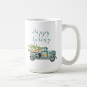 Glad Vår Vintage Lastbils Kaffe Mugg