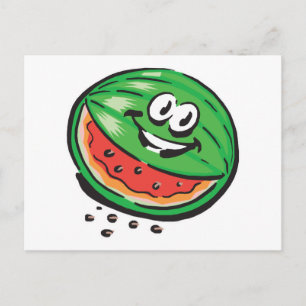 glad vattenmelon vykort