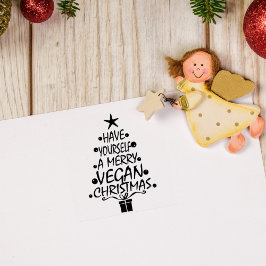 Glad Vegan Jul Stämpel