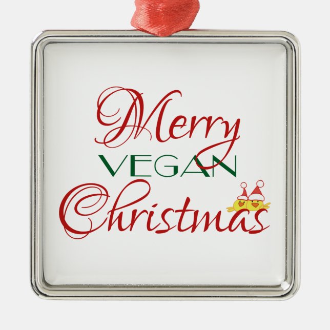 Glad Veganjul Julgransprydnad Metall (Framsidan)