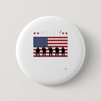Glad Veterandagen Flagga Silhuett Vektor Design_1 Knapp