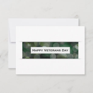 Glad Veterans Day (bokeh) Inbjudningar