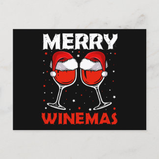 Glad vinmas Rödt vin ful jul Vinälskare Meddelande Vykort