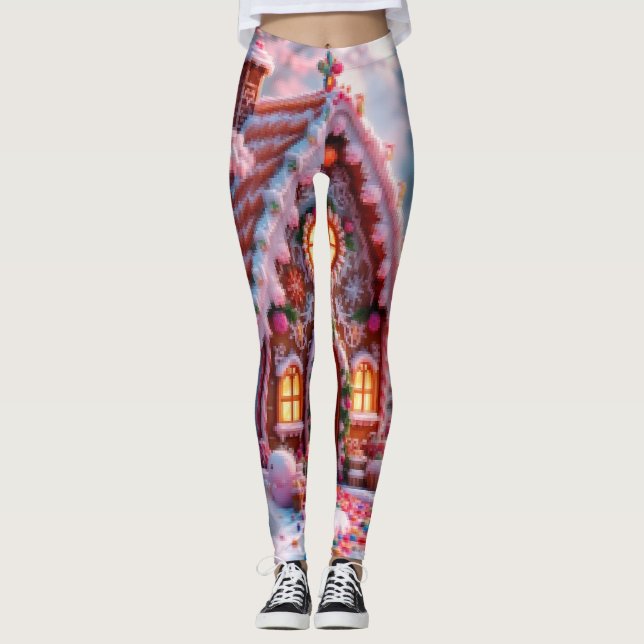 Glad vinter med jul  leggings (Framsida)