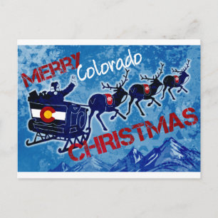 Glad vykort för Colorado julgrunge