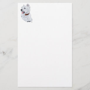 Glad West Highland White Terrier Brevpapper