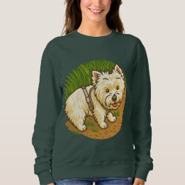 Glad Westie på naturstig T Shirt