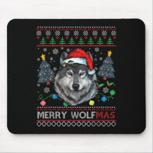 Glad Wolfmas God Jul Varg Ful Jultröja Fu Musmatta