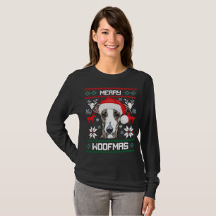 Glad Woofmas för italiensk vinthund jul T Shirt