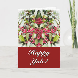 Glad Yule bärSolstice Helgkort