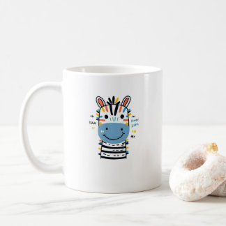 Glad zebra kaffemugg