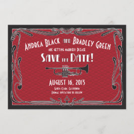 Glada 20-tal Trumpetbröllop Spara datum Spara Datumet