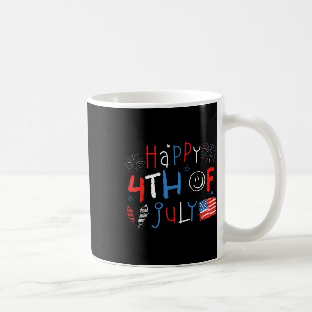 Glada 4:e juli-tröjor barn patriotiska amerikanska kaffemugg (Höger)