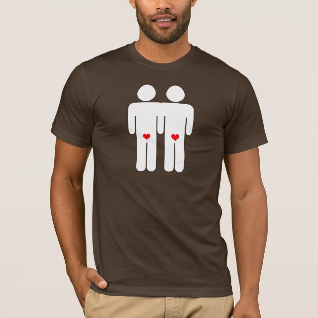 Glada älskare t-shirt (Framsida)