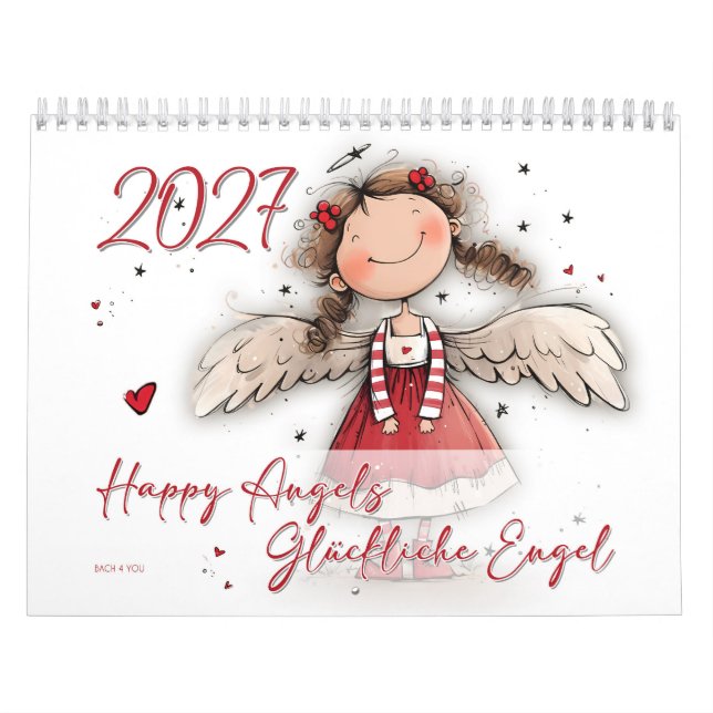 Glada Änglar – Glückliche Engel 2027 Kalender (Omslag)