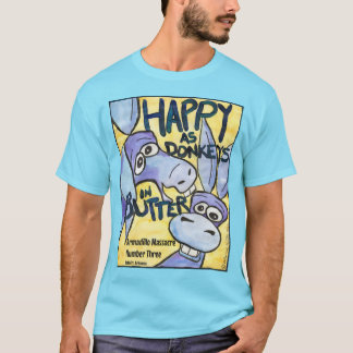 Glada åsnor t-shirt, herr M T Shirt