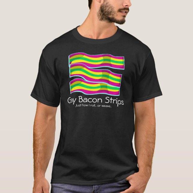 Glada baconremsor tee (Framsida)