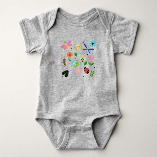 Glada bakgårdsdjur t shirt (Framsida)