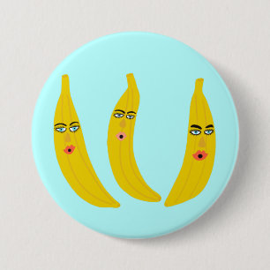 Glada Banana Trio Nyckfull Knapp