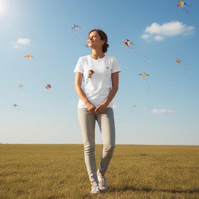 Glada barndomsminnen av drakflygning t shirt (Skapare uppladdad)
