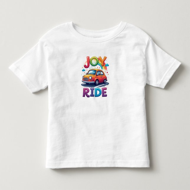 🚘 Glada Bilvibbar För Småbarn 🎨 T Shirt (Framsida)