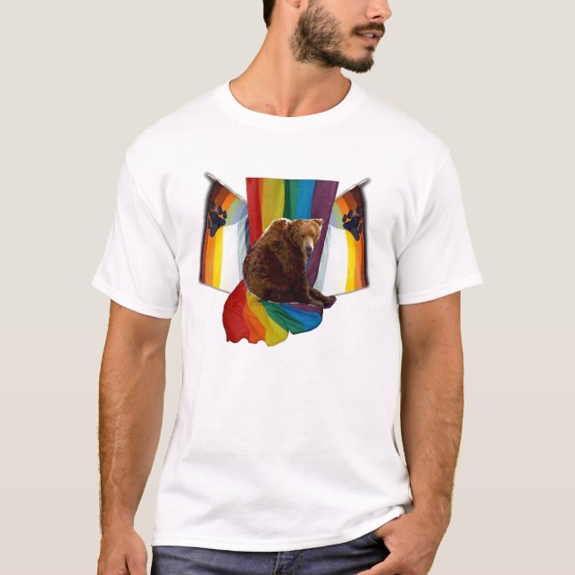 Glada björnpridemanar utslagsplats t shirt (Framsida)