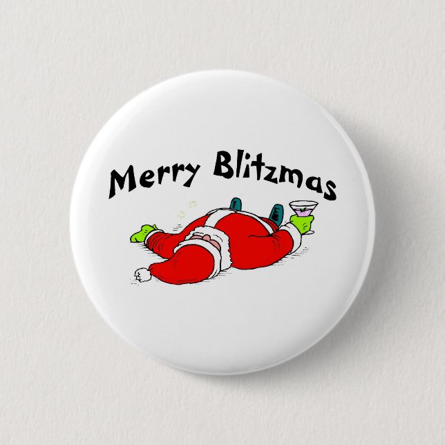 Glada Blitzmas Santa Knapp (Framsida)