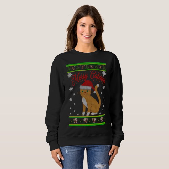 Glada Catmas T-shirt (Hel framsida)