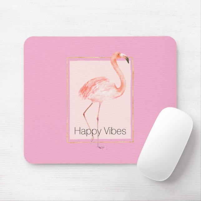 Glada Chicka Rosa Flamingo Musmatta (Med mus)