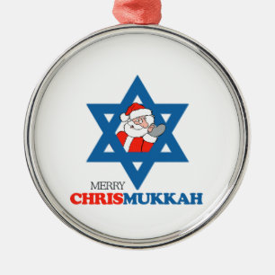 Glada Chrismukkah - Julgransprydnad Metall