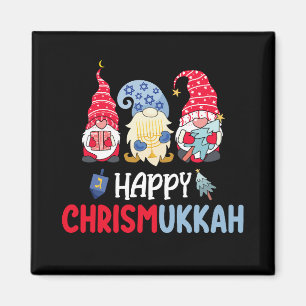 Glada Chrismukkah Tomtar Hanukkah God Jul Magnet