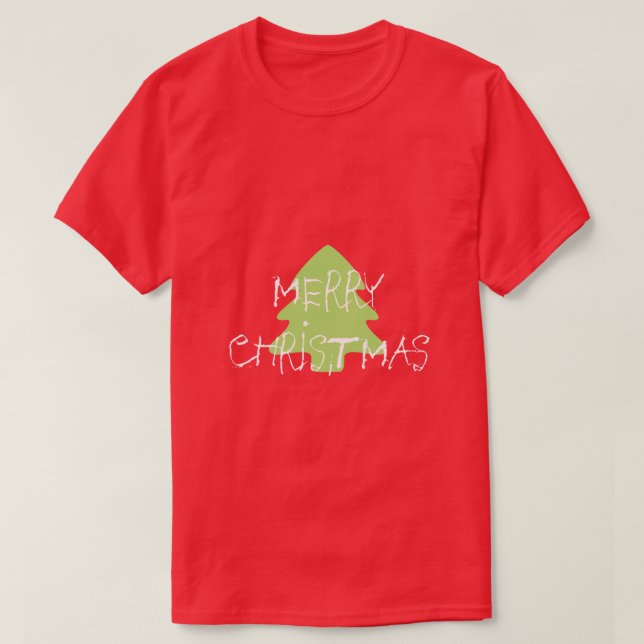 "Glada Christmas_Mens" Mång--färger & stilar T-shirt (Design framsida)