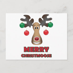 Glada Christmoose! Helg Vykort