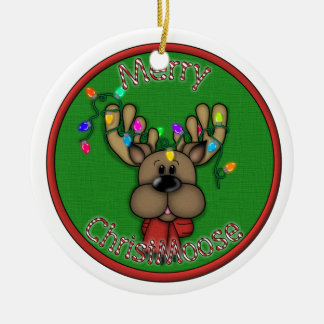 Glada Christmoose Julgransprydnad Keramik