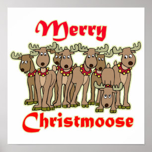 Glada Christmoose Poster