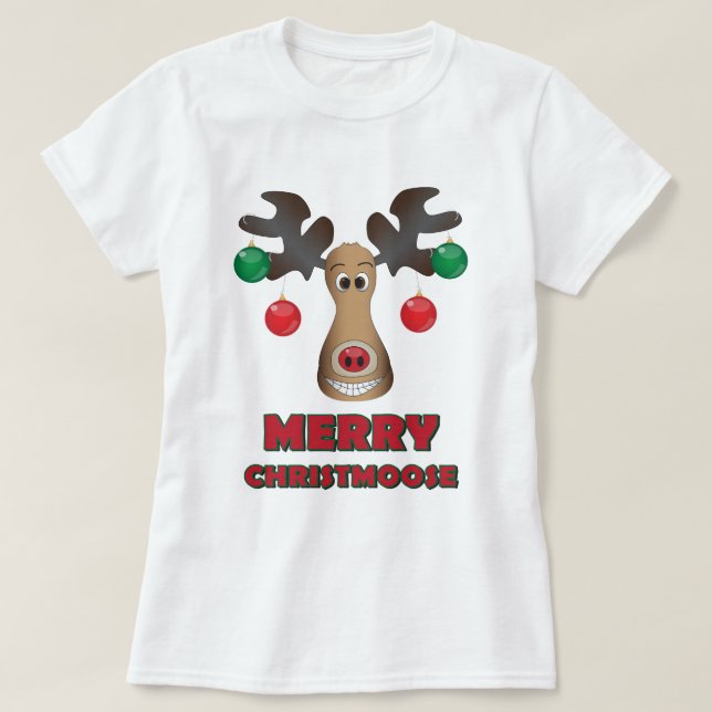 Glada Christmoose! Tee Shirt (Design framsida)