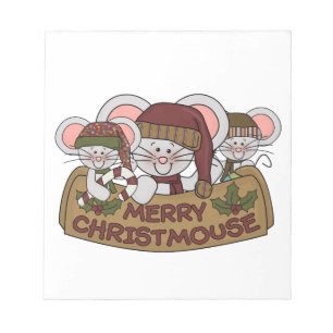 Glada Christmouse Anteckningsblock