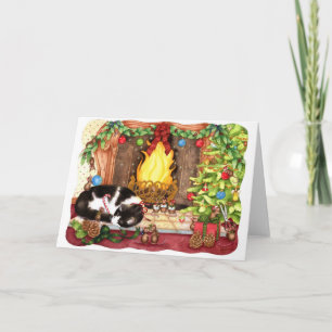 Glada Christmouse - julhälsningkort Helgkort