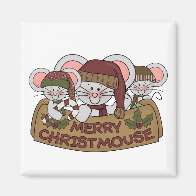 Glada Christmouse Magnet (Framsidan)