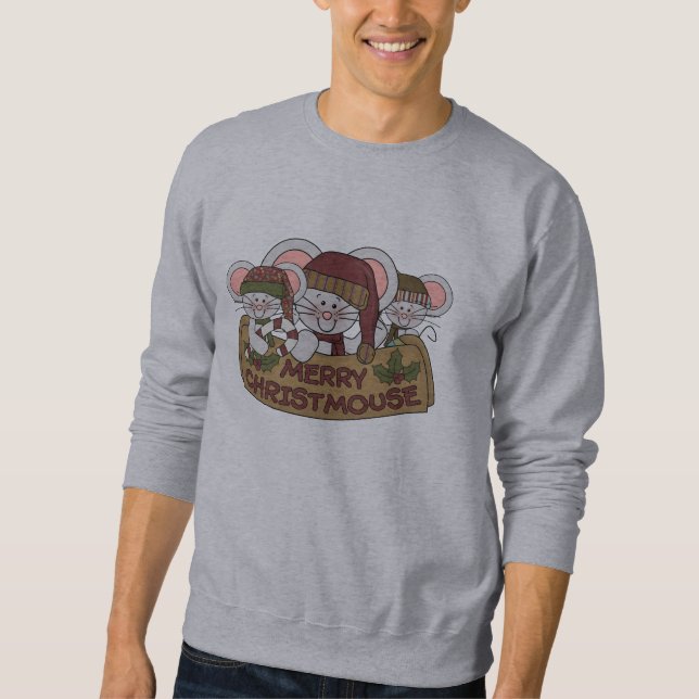 Glada Christmouse Sweatshirt (Framsida)