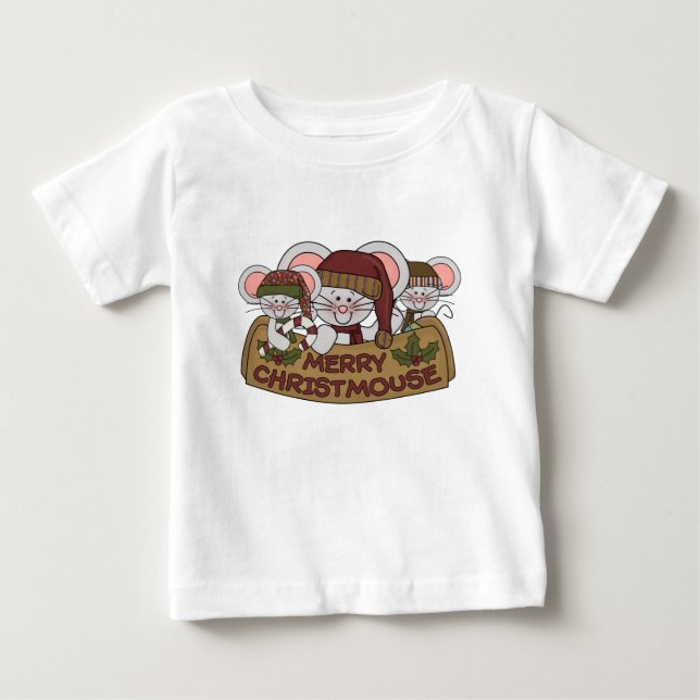 Glada Christmouse T Shirt (Framsida)